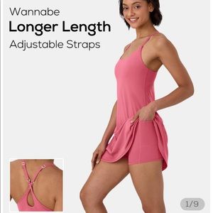 Everyday Cloudful® 2-in-1 Flare Activity Dress-Wannabe-Longer Length